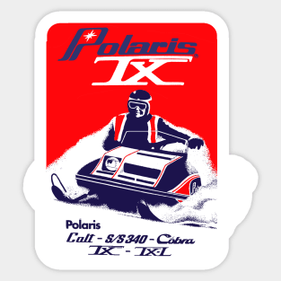 vintage Snowmobiles Sticker